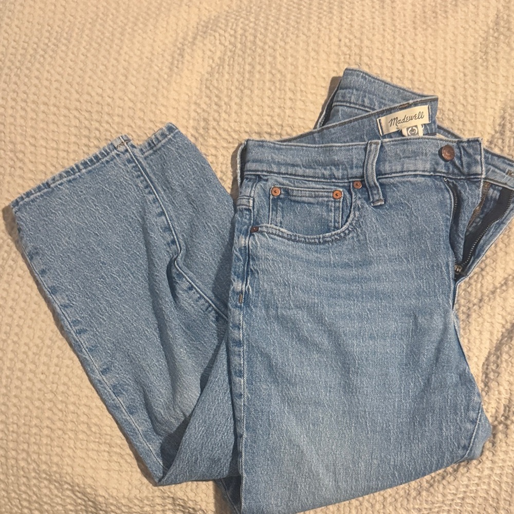 Madewell Women's Classic Blue Straight Leg Jeans